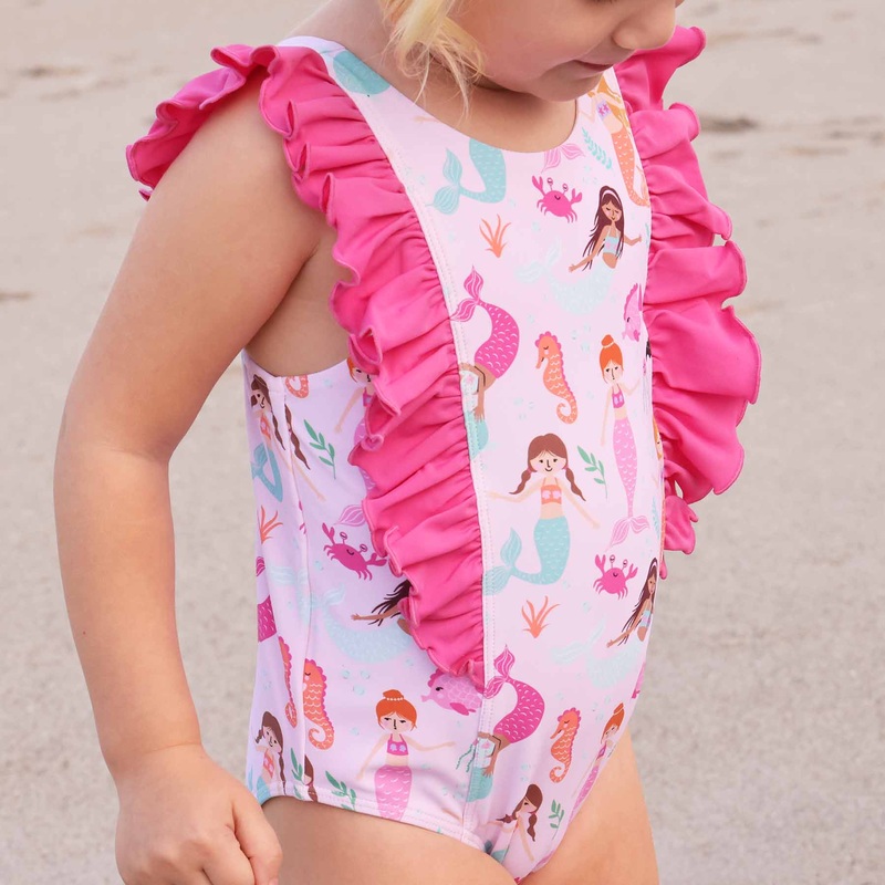 Double Ruffle One Piece | Under The Sea
