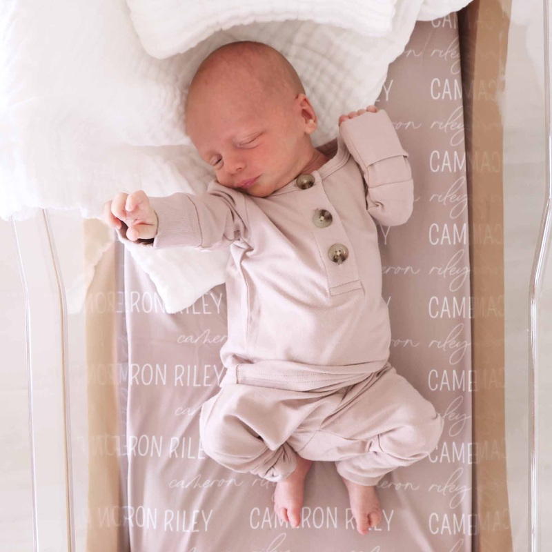 2pc Bamboo Button Top & Bottom | Mocha