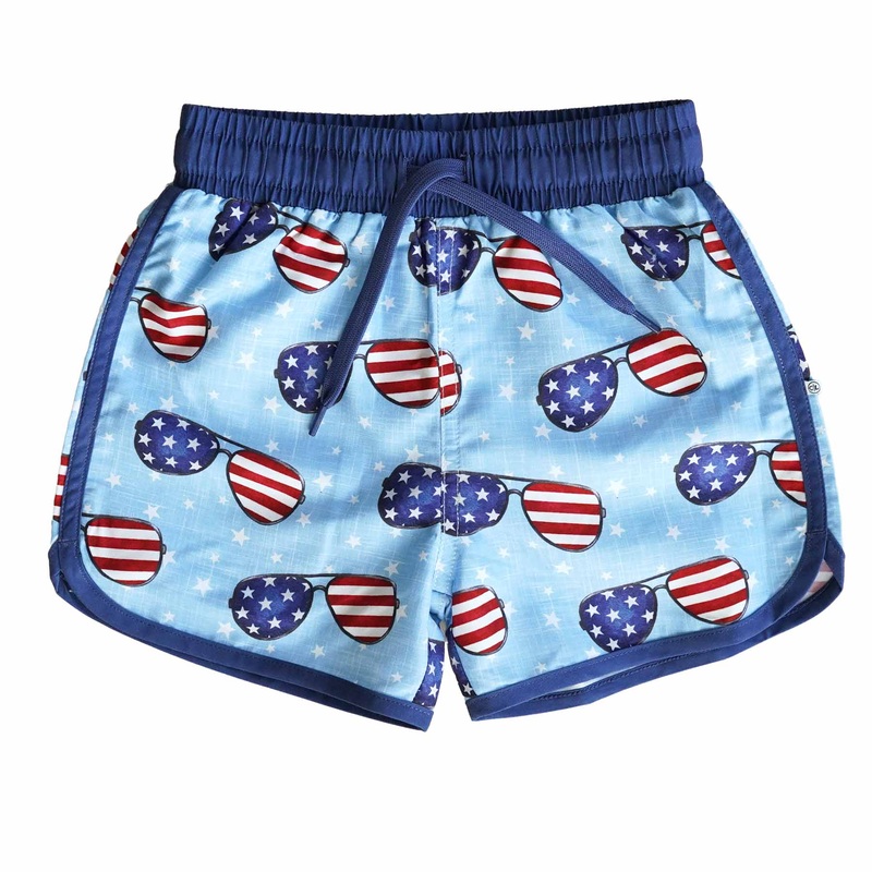 Boy’s Swim Trunks | Patriotic Summer