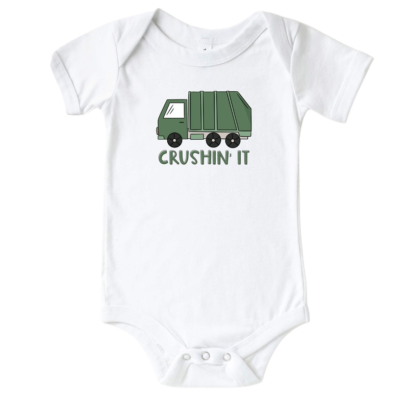 Crushin’ It Graphic Bodysuit | White
