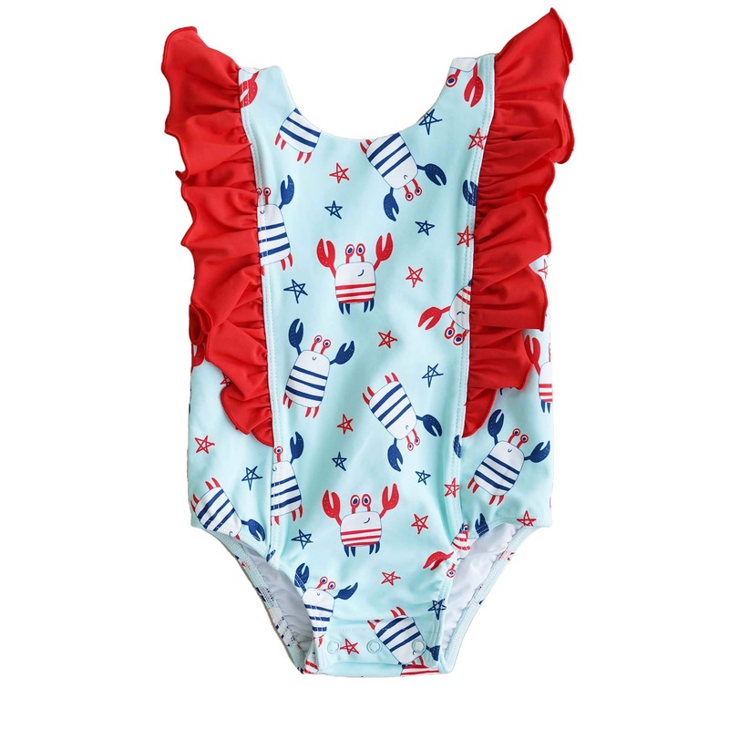 Double Ruffle One Piece | Crabby Cutie