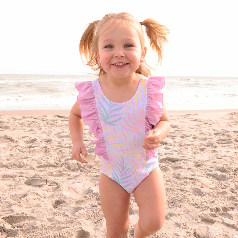 Double Ruffle One Piece | Island Palms