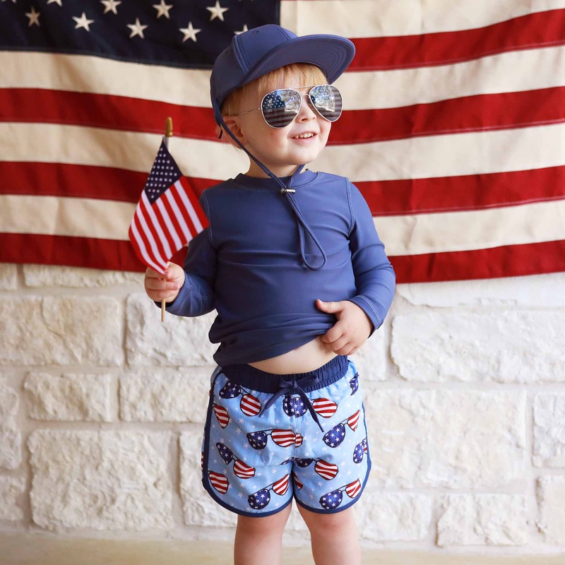 Long Sleeve Rash Guard Shirt | Patriotic Navy