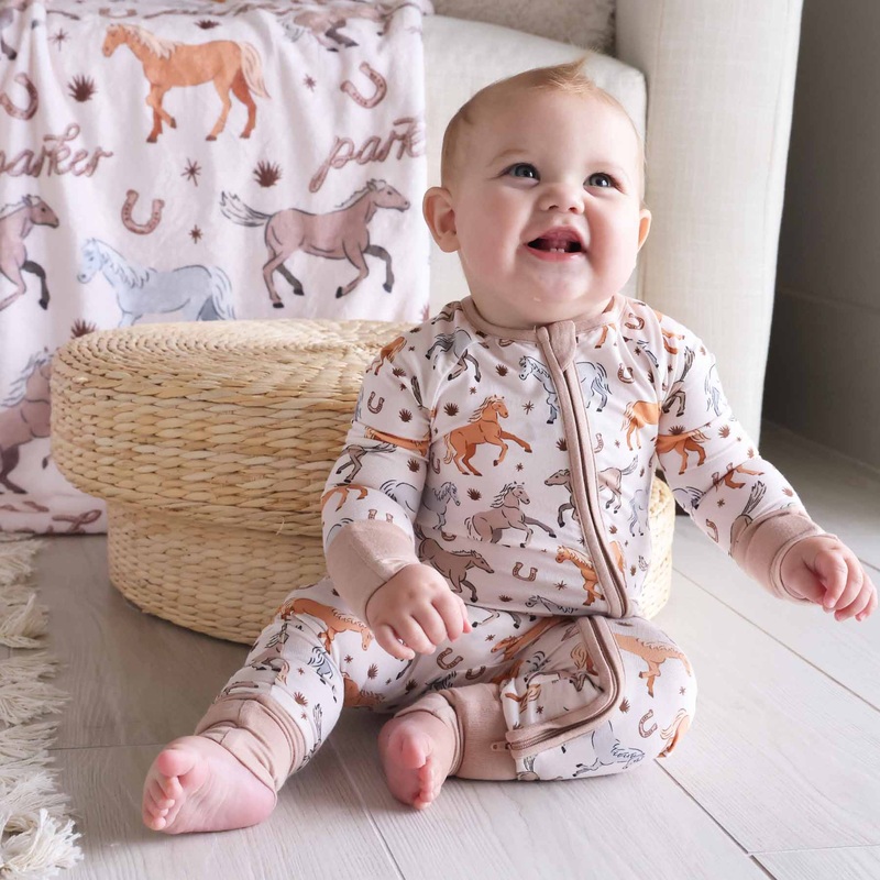 P’s Ponies Convertible Zip Romper