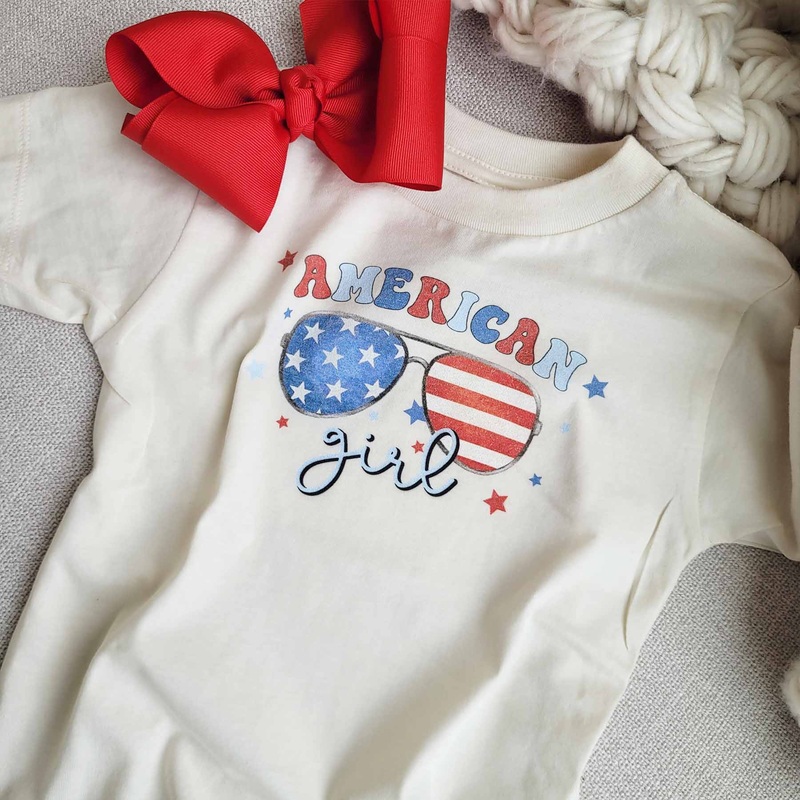 American Girl Kids Graphic Tee | Natural