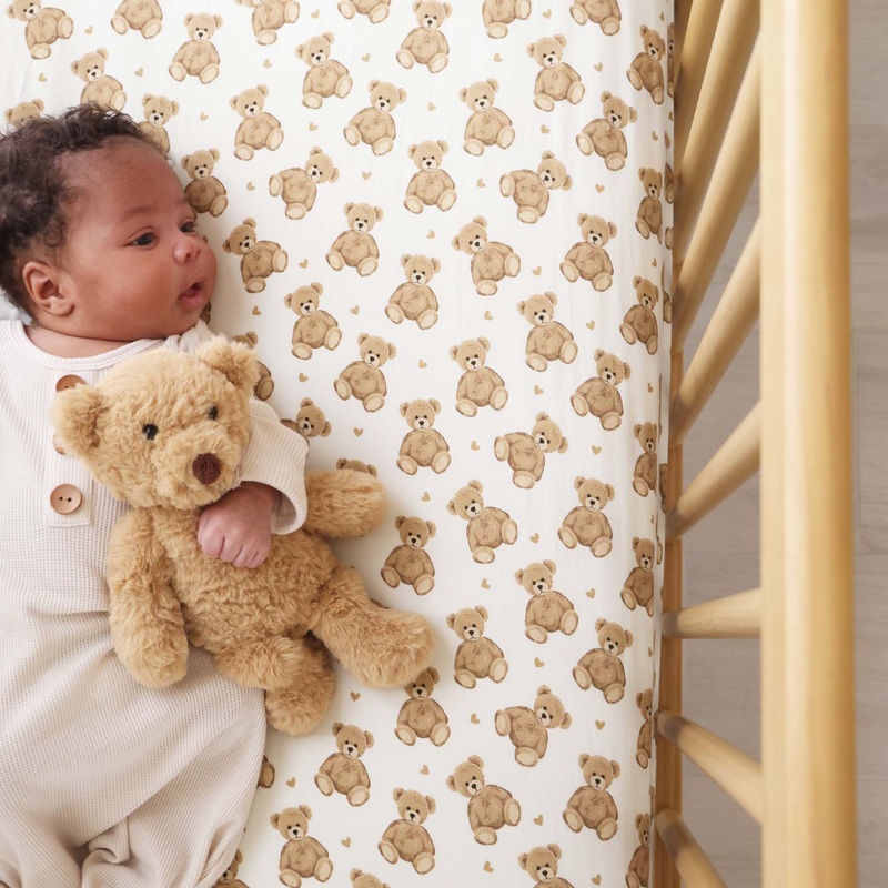 Beary Sweet Crib Sheet
