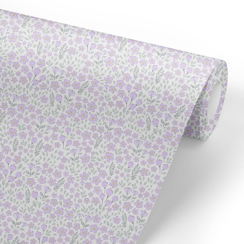 Lilac Meadow Removable Wallpaper