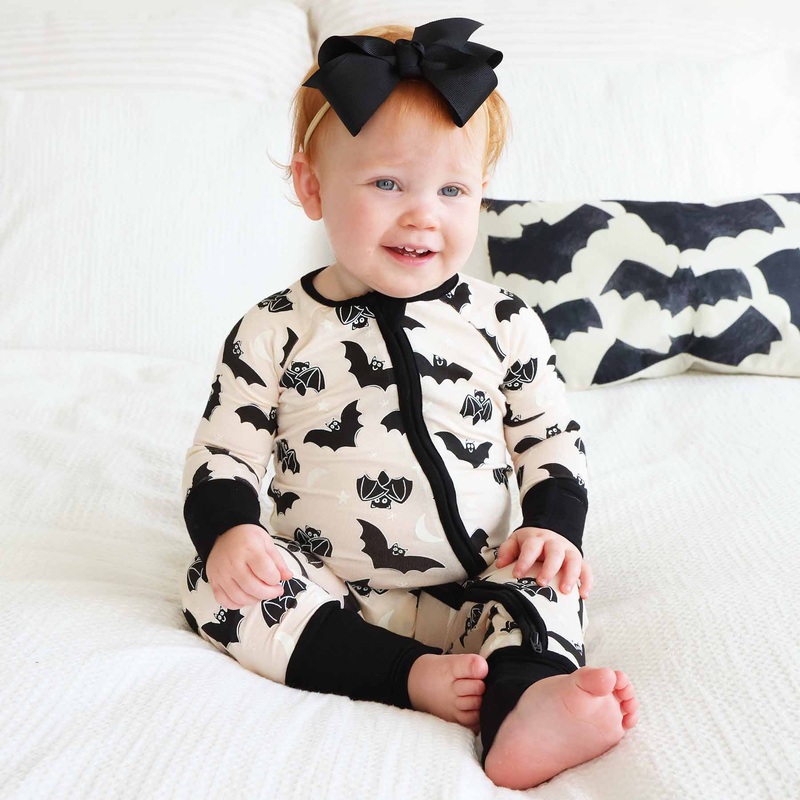 Scaredy Bats Convertible Zip Romper