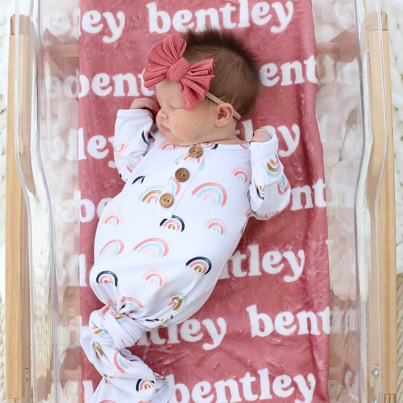 Personalized Color Blanket | Rose Berry