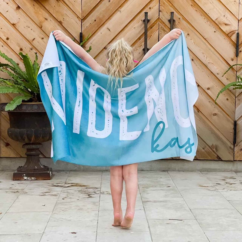Sea Scape Personalized Kids Beach Towel