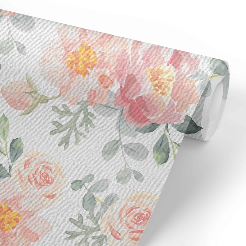 Ella’s Vintage Dusty Rose Removable Wallpaper
