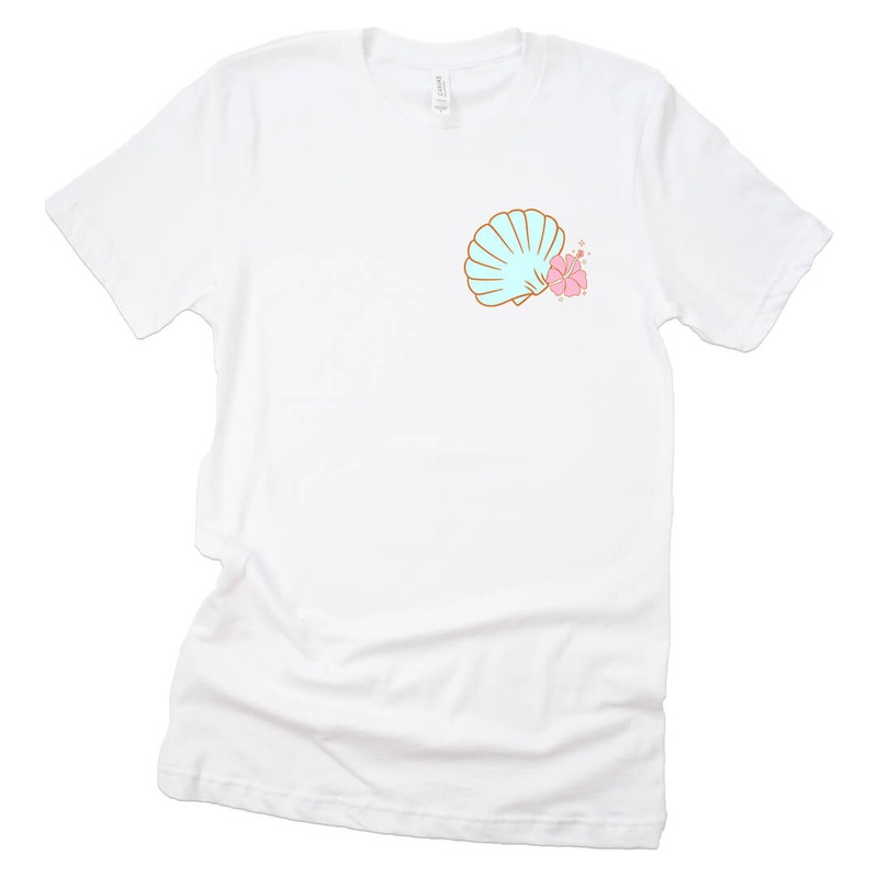 Ocean Pearl Dad Graphic Tee | White