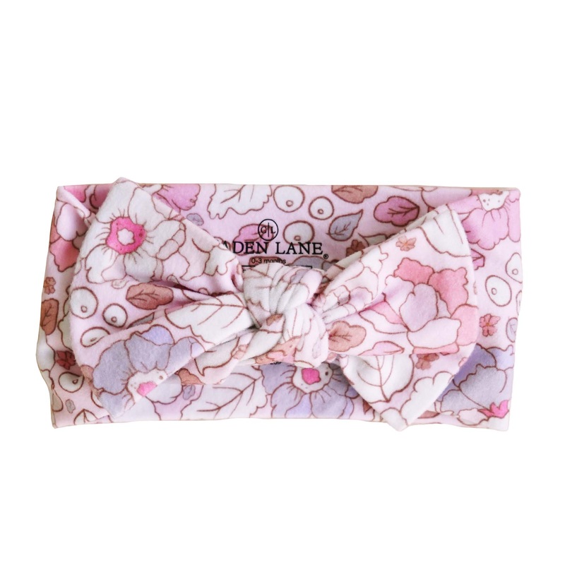 Penelope’s Poppies Knit Large Bow Headwrap