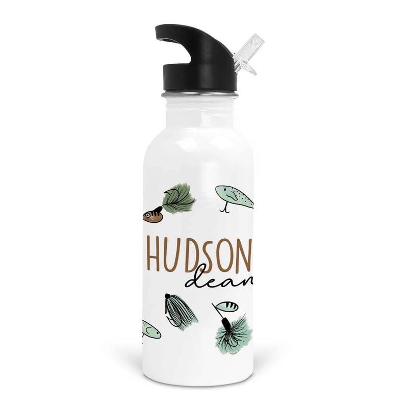 Tackle Box Personalized Kids Water Bottle