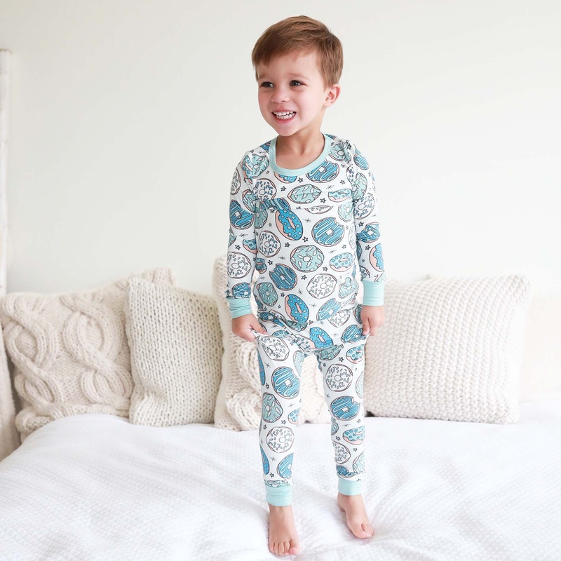 Donut Shop Two Piece Pajama Set | Blue