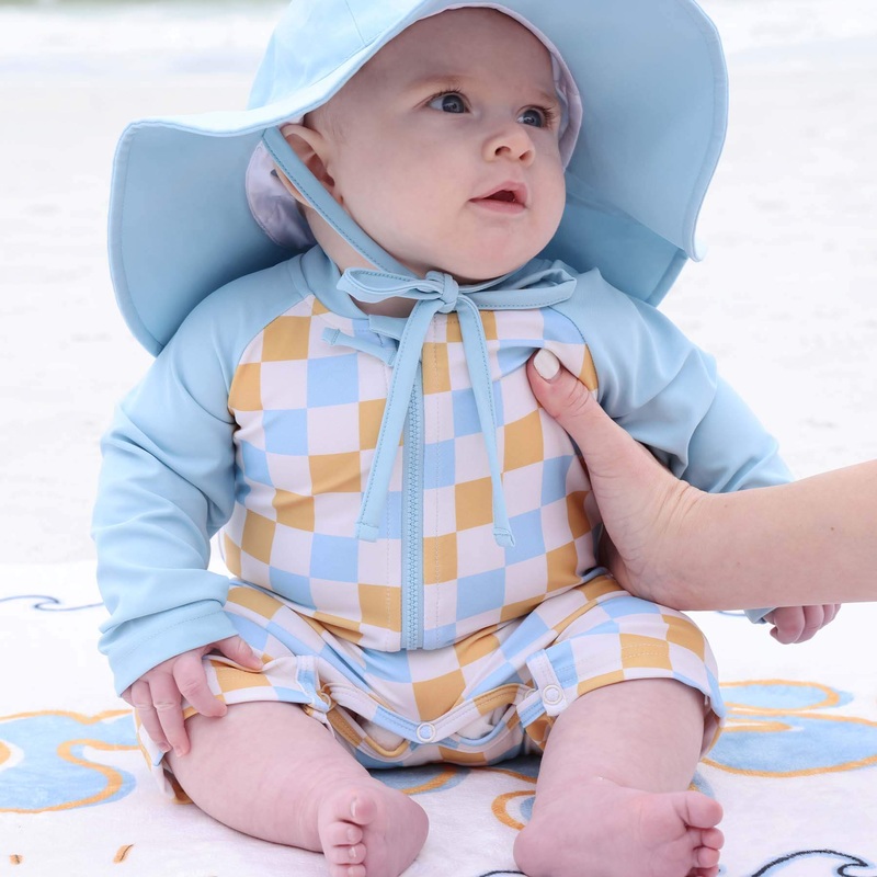 Long Sleeve Rash Guard Swim Romper Shortie | Sun’s Out