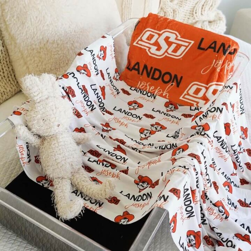 Oklahoma State University | OSU Personalized Kids Blanket