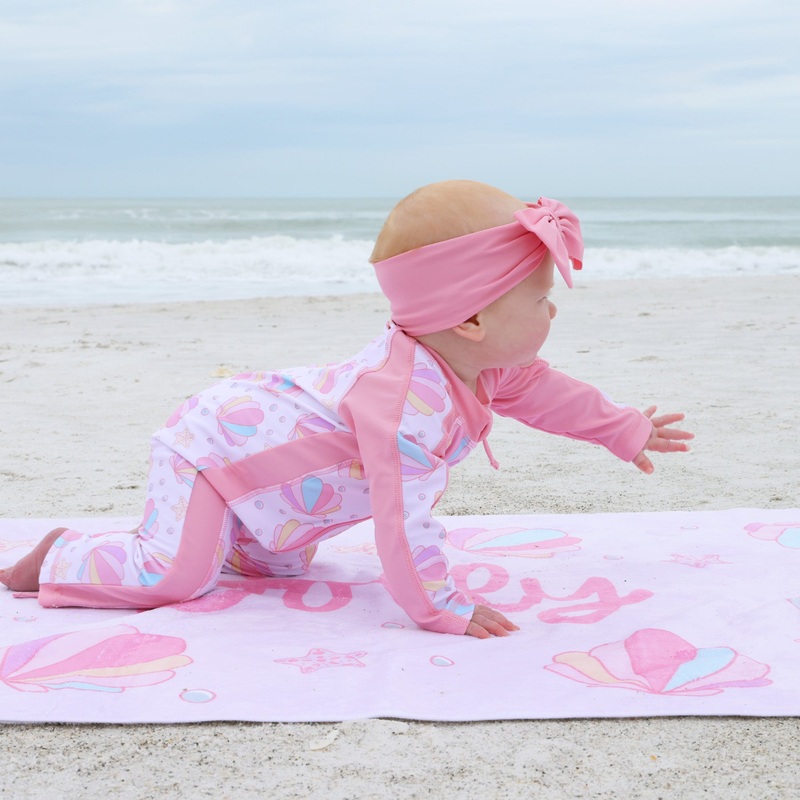 Shell Yeah! Personalized Kids Beach Towel