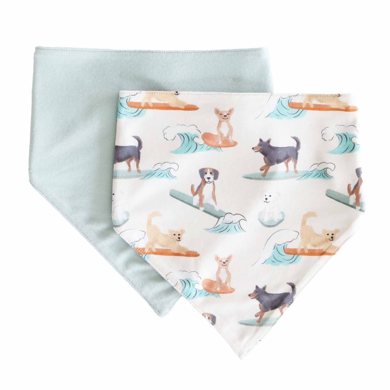 Paddle Pups 2pc Bandana Bibs