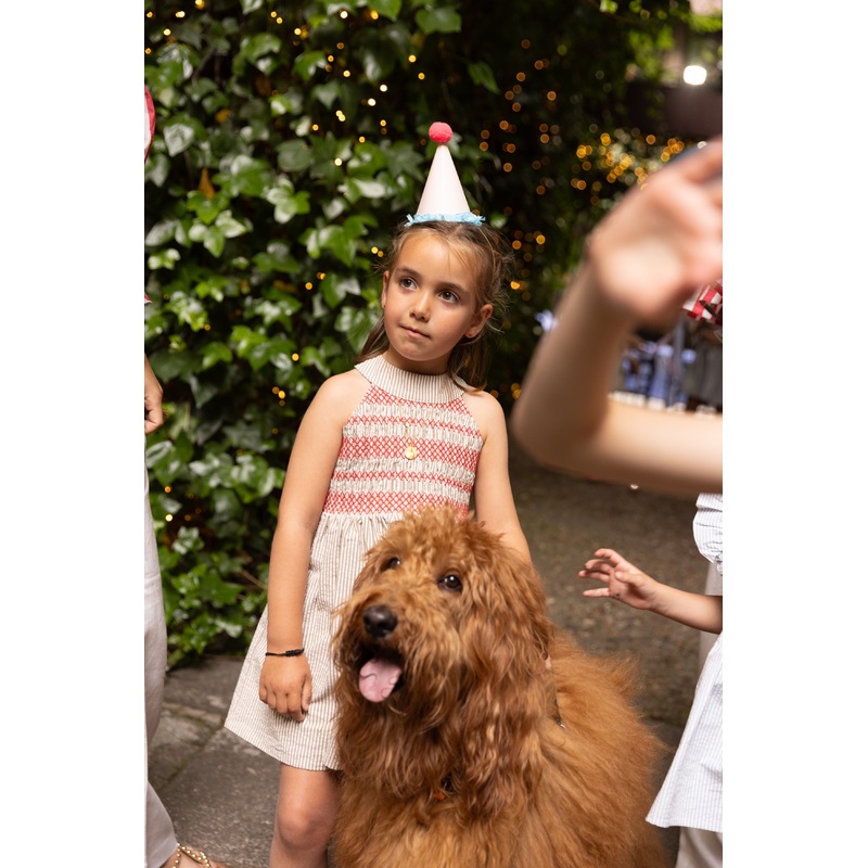 SAND STRIPE KIDS DRESS