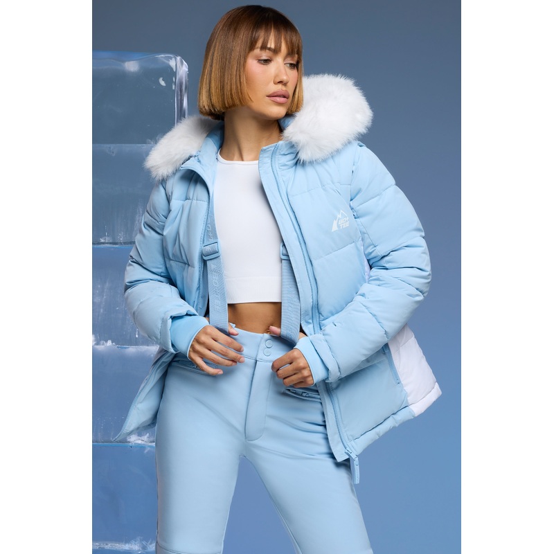 Alpine – Ski Jacket with Detachable Sleeves in Baby Blue
