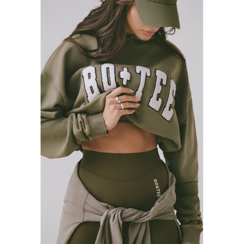 Acid Wash Oversized Hoodie in Dark Green