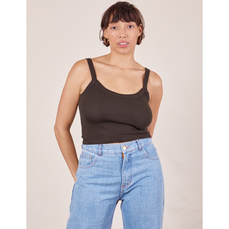 Cropped Cami – Espresso Brown