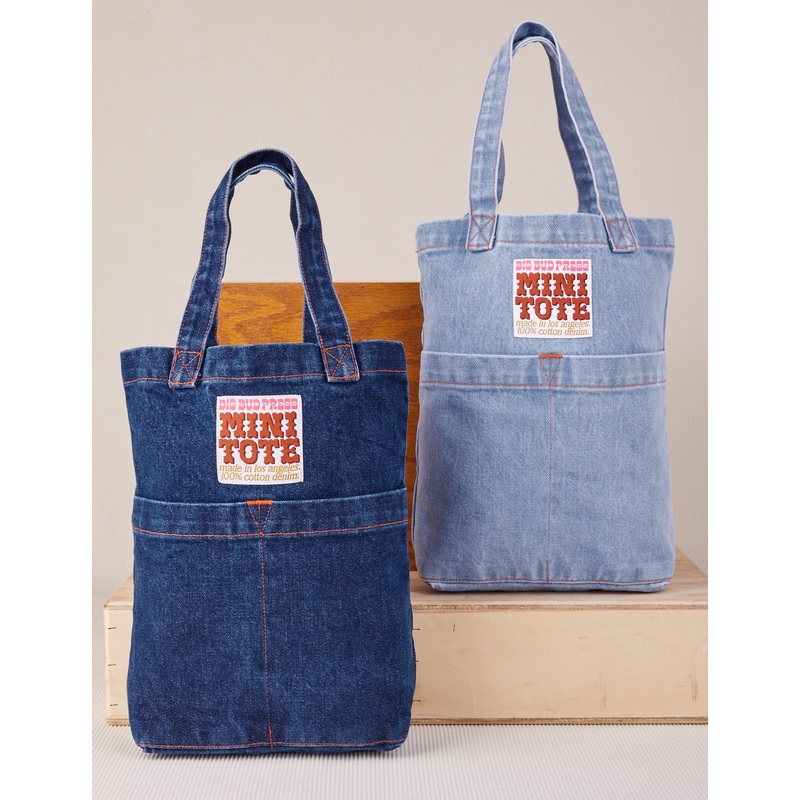 Denim Mini Tote Bags