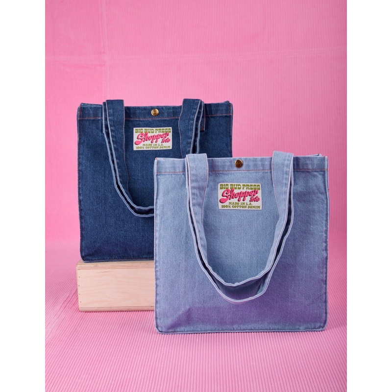 Denim Shopper Tote Bag