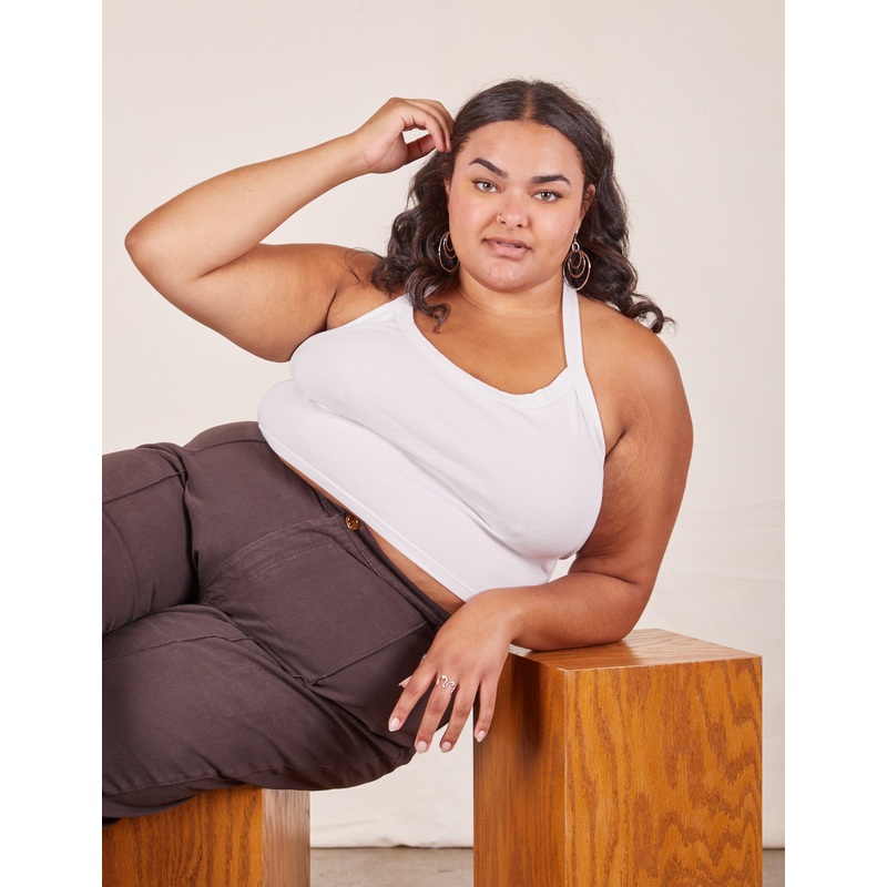 Halter Top – Vintage Tee White