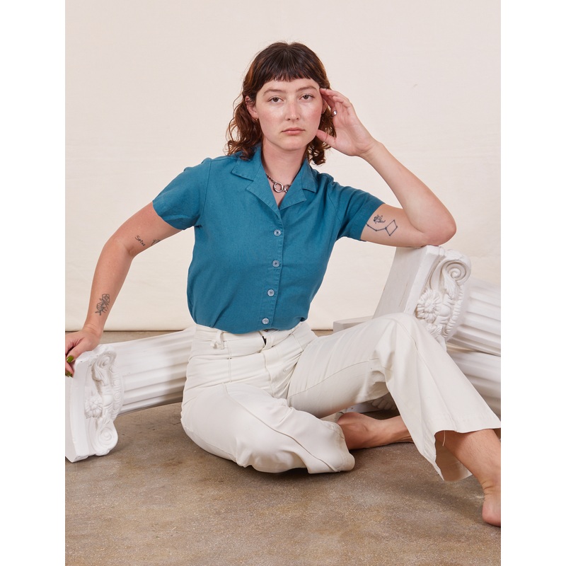 Pantry Button-Up – Marine Blue