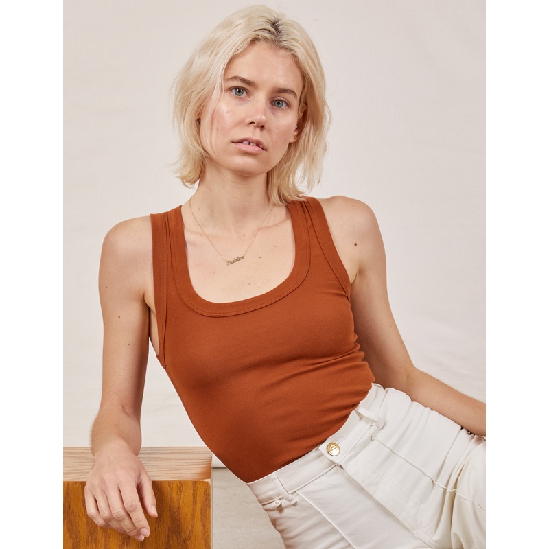 The Tank Top – Burnt Terracotta
