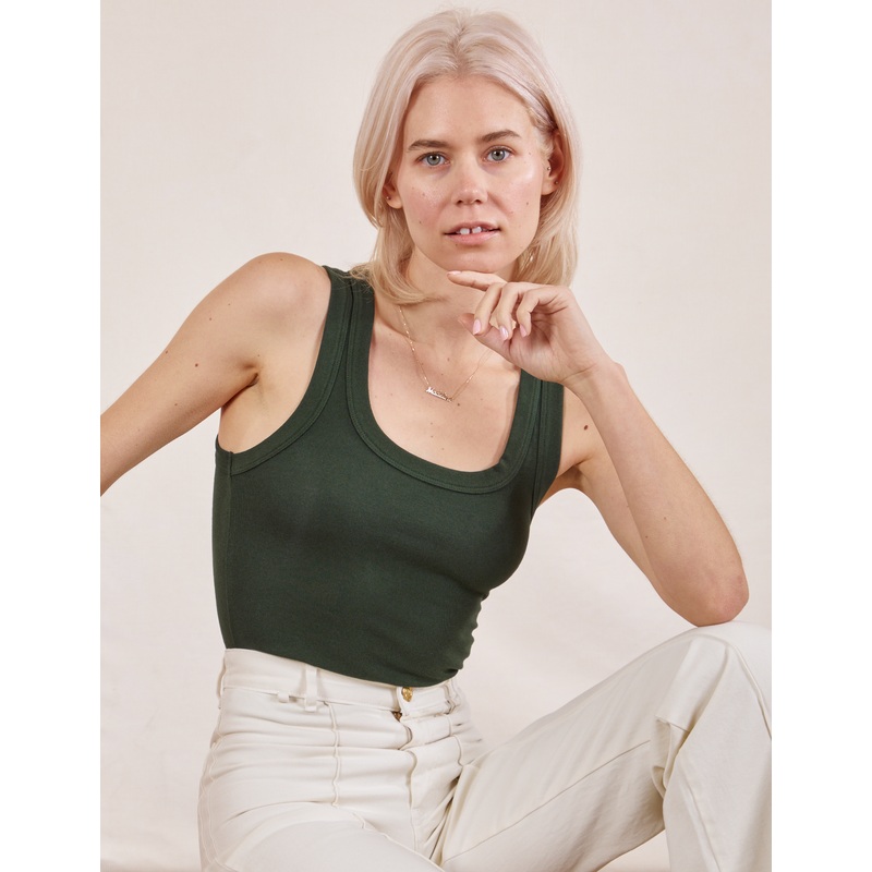 The Tank Top – Swamp Green