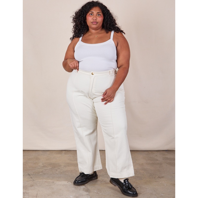 Western Pants – Vintage Tee White