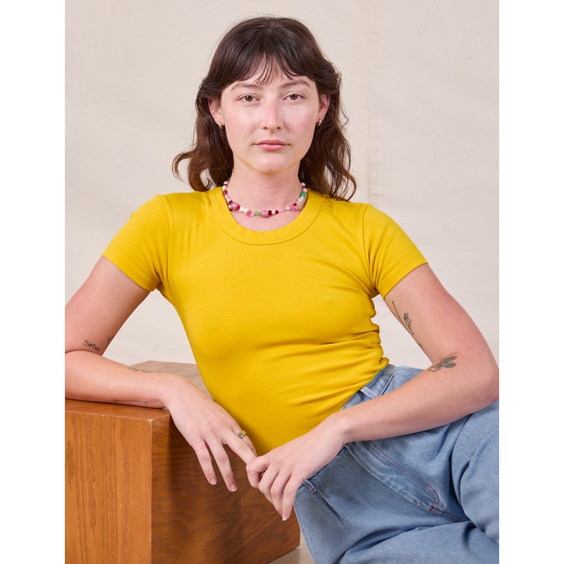 Baby Tee – Golden Yellow