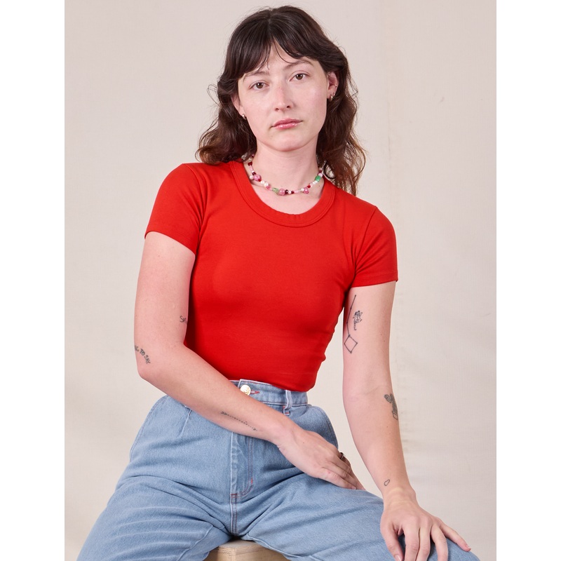 Baby Tee – Mustang Red
