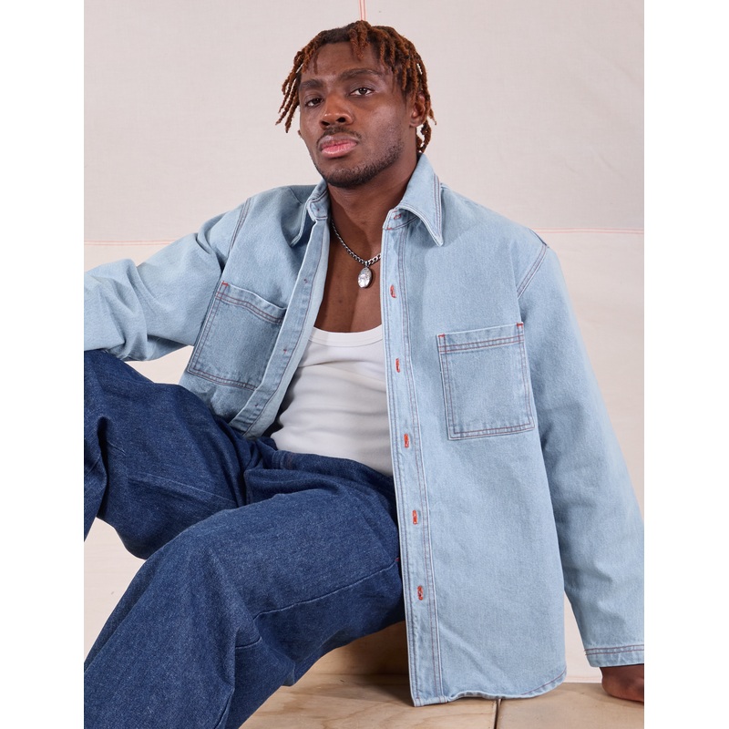 Denim Overshirt – Light Wash