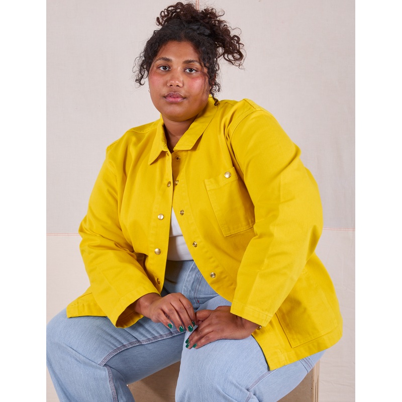 Denim Work Jacket – Golden Yellow *FINAL SALE*