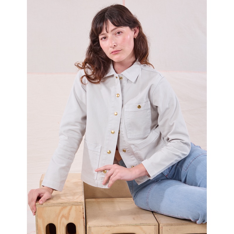 Denim Work Jacket – Stone White *FINAL SALE*