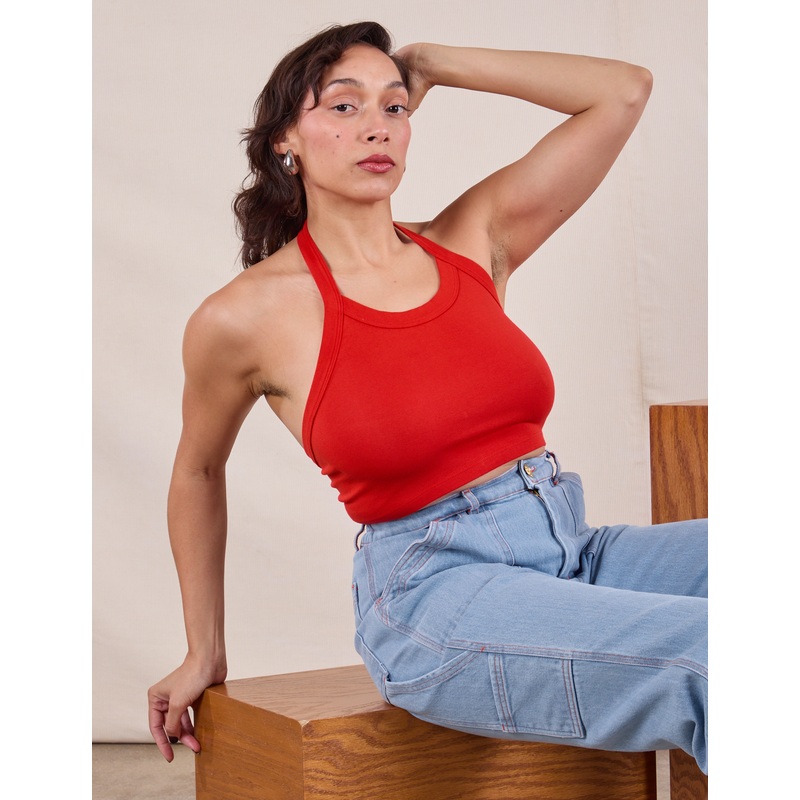 Halter Top – Mustang Red