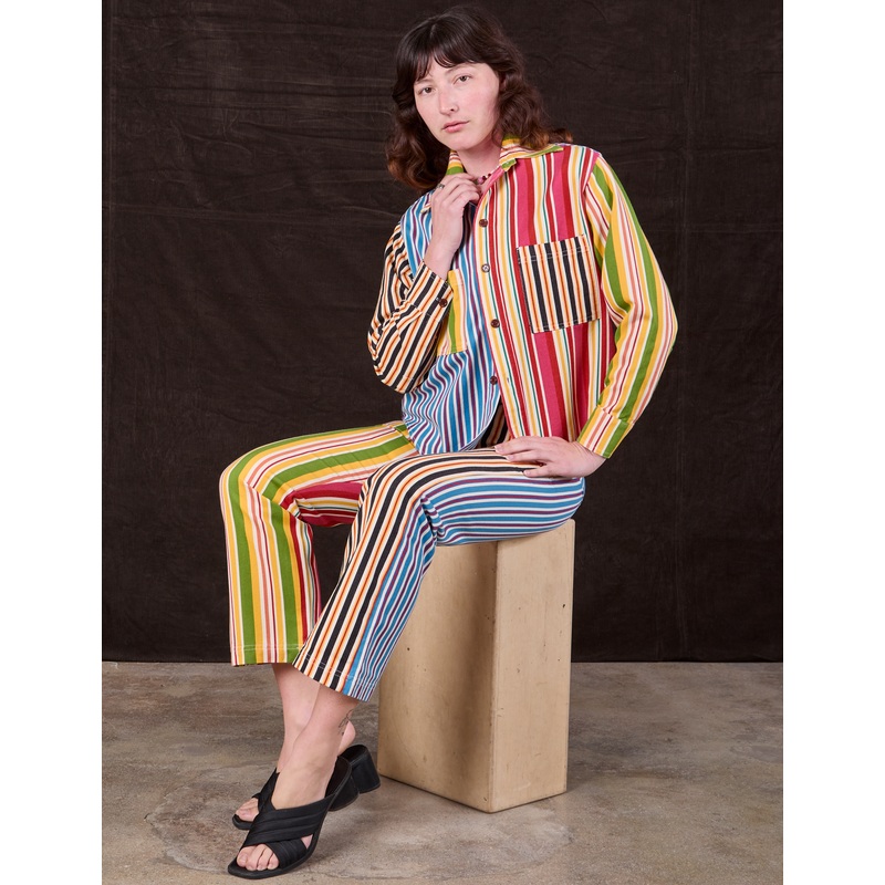Mixed Stripe Work Pants