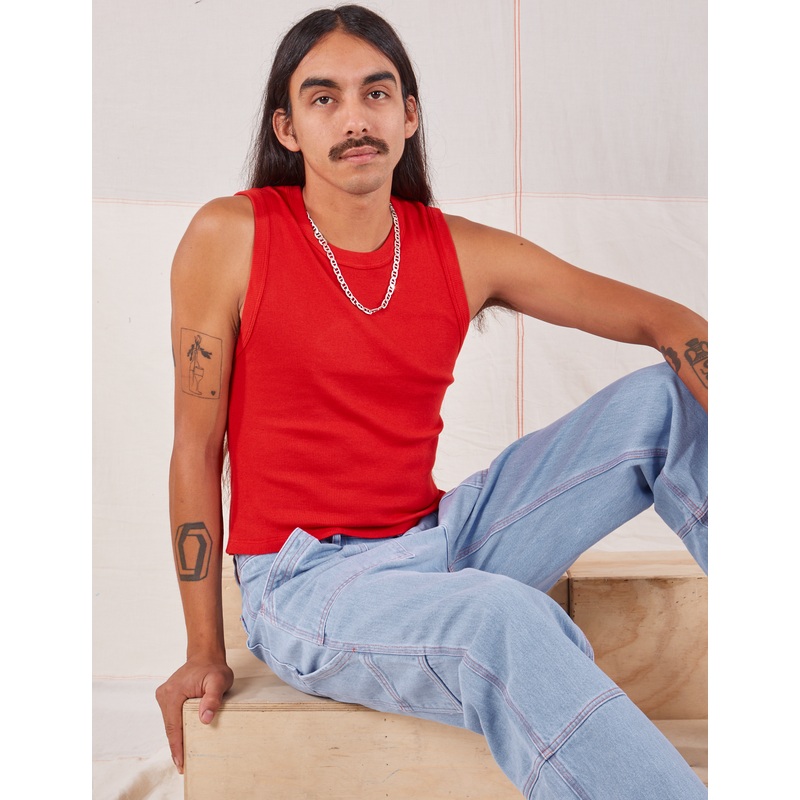 Muscle Tee – Mustang Red