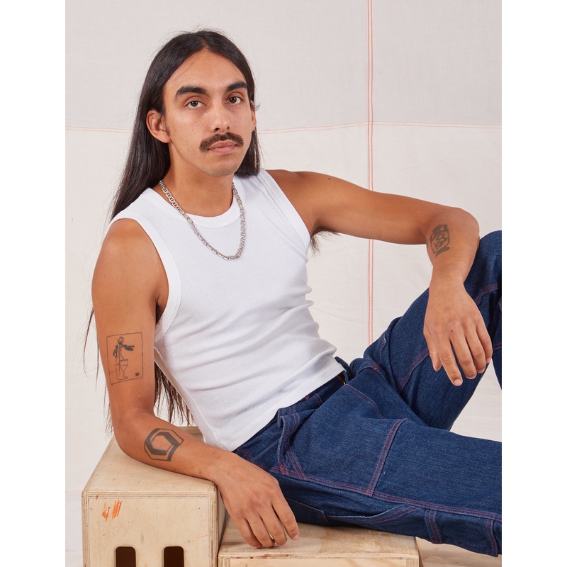 Muscle Tee – Vintage Tee White