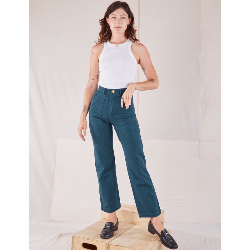 Organic Work Pants – Lagoon