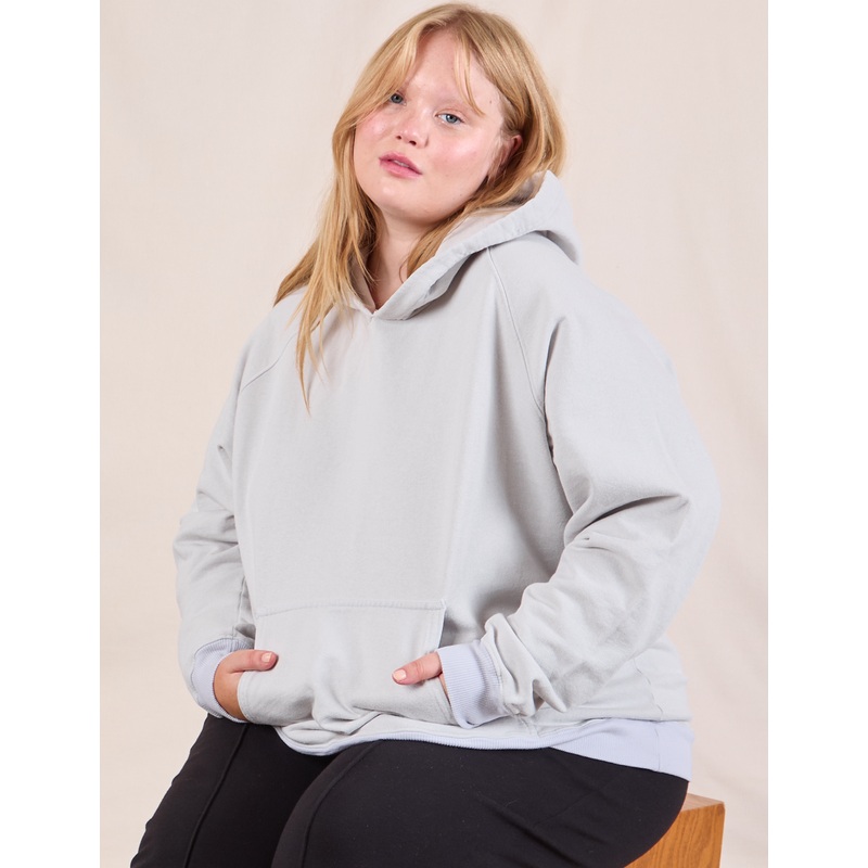 Oversized Hoodie – Dishwater White *FINAL SALE*