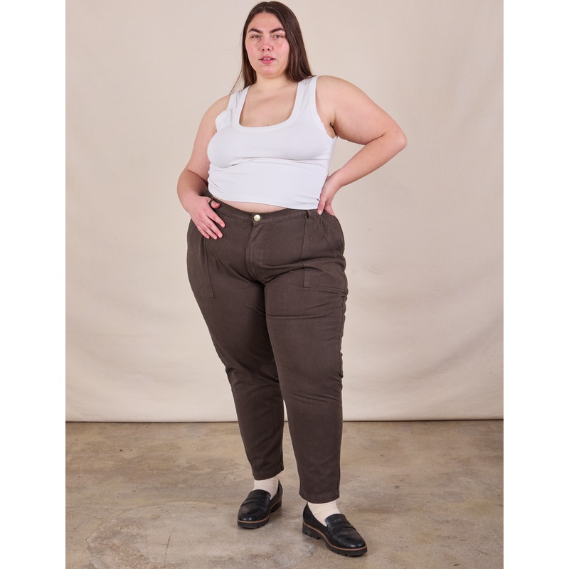 Pencil Pants – Espresso Brown