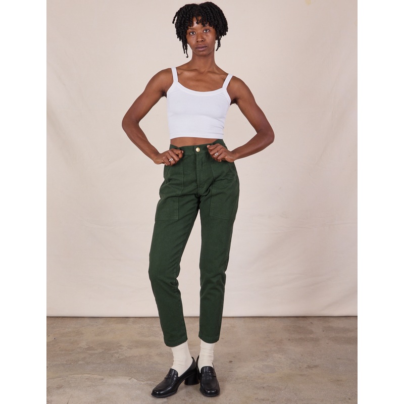 Pencil Pants – Swamp Green