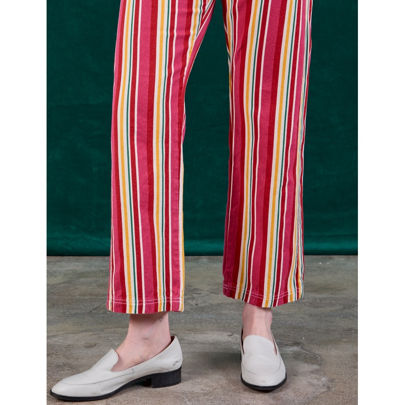 Stripe Work Pants – Cherry Candy *FINAL SALE*