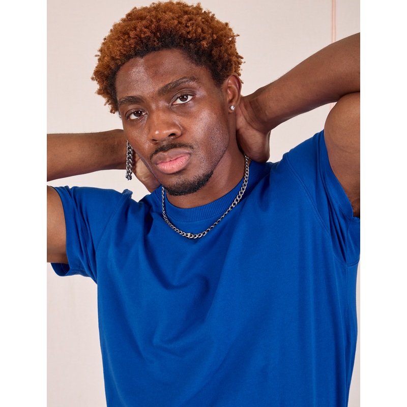 The Organic Vintage Tee – Royal Blue