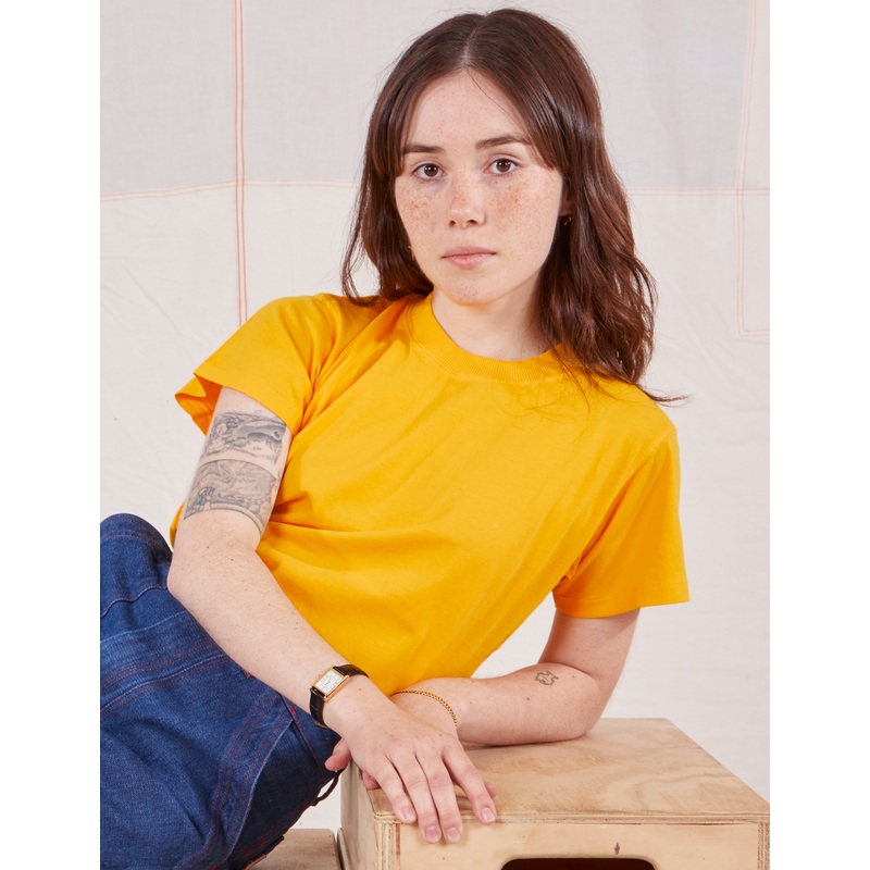 The Organic Vintage Tee – Sunshine Yellow